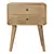 Buy Curved Oak-ish Bedside