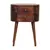 Buy Mini Chestnut Rounded Bedside Table