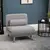 Buy Adjustable Back Futon Sofa Chair - Grey
