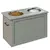 Buy Raised Dog Bowls, with Storage, Two Stainless Steel Bowls, Elevated Base - Grey