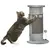 Buy 58cm Cat Scratching Post, with Covered Plush, Play Balls, for Corner Walls - Grey