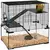 Buy 3 Tiers Hamster Cage, Gerbil Cage with Deep Glass Bottom, Non-Slip Ramps, Platforms, Hut, Exercise Wheels, Water Bottle, Dish, for Syrian Hamster, Dwarf Hamster, 60 x 40 x 57cm