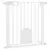 Buy 75-82cm Pet Safet Gaye, Pressure Fit Stair, with Cat Flap, Double Locking, White