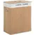 Buy 100L Collapsible Natural Wood  Laundry Hamper Organizer Clothes Washing Basket Bin Storage Box w/Lid Removable Lining 52x32x63cm, Wood Color