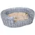 Buy Wicker Pet Bed Willow Dog Cat Sofa Couch Puppy Basket with Cushion Grey 57L x 46W x 17.5H cm