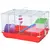 Buy Hamster Cage, Small Gerbil Cage 2 Tiers Portable w/ Handle, Exercise Wheel, Water Bottle, Dishes