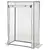 Buy 100 x 50 x 150cm Tomato Greenhouse with Roll-up Door, Mini Greenhouse with PE Cover, Outdoor Grow House Small Green House for Yard, Balcony, Garden, White