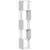 Buy Modern 5-Tier Bookshelf, Freestanding Bookcase Storage Shelving for Living Room Home Office Study, White and Light Grey