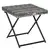Buy Square PE Wicker Rattan Folding Table,Weather Resistant Wicker Weave Side Table with Steel Frame, Grey