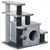Buy Adjustable Cat Steps, with House & Hanging Toy Ball - Grey