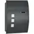 Buy Wall Mounted Letter Box, Weatherproof Post Box for Outside Wall, Modern Mailbox with 2 Keys and Nameplate, Anthracite Grey
