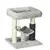 Buy 48cm Cat Tree with Scratching Posts, Bed, Perch, Self Groomer, Toy - Grey