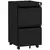Buy 2-Drawer Mobile Filing Cabinet, Steel Lockable File Cabinet for Letter, A4 and Legal Size, Pre-Assembled Body, Black