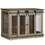 Buy Dog Crate Furniture for Large Dogs, Double Dog Cage for Small Dogs, with Sliding Doors - Oak Tone