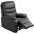 Buy PU Leather Reclining Chair, Manual Recliner Chair with Padded Armrests, Retractable Footrest and Wood Frame, Black