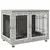 Buy Indoor Dog Kennel w/ Soft Cushion, Double Door for Large Dogs, 106 x 74 x 81.5cm, Grey