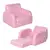 Buy 2-in-1 Kids Armchair, Toddler Sofa Bed, with Wood Frame, for Bedroom, Playroom - Pink