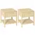Buy Bedside Table, Nightstand with Rattan Drawer and Storage Open Shelf, Farmhouse Side Table for Bedroom, Living Room, Set of 2