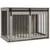 Buy 98cm Dog Crate Furniture with Removable Cushion for Large Dogs - Brown