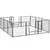 Buy 12 Panels Heavy Duty Puppy Playpen, for Small Dogs, Indoor and Outdoor Use - Silver
