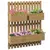 Buy Wall-mounted Wooden Garden Planters with Trellis, Drainage Holes and 3 Planter Boxes for Patio, Carbonised