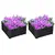 Buy Set of Two 60 x 60cm Steel Planter Boxes - Grey
