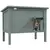 Buy Feral Cat House, Wooden Insulated with Removable Floor, Water-Resistant Openable Roof - Charcoal Grey