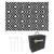 Buy Reversible Outdoor Rug, Plastic Straw Mat w/ Carry Bag Ground Stakes for Garden RV Picnic Beach Camping 182x274cm Black
