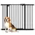 Buy Metal 74-100cm Wide Adjustable Dog Gate Black