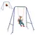 Buy Two-In-One Toddler Garden Swing, with Comfortable Seat, Safety Belt - Orange and Blue