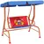 Buy Two Seater Kids Garden Swing, Cowboy Themed kids Swing Chair with Adjustable Canopy, Safety Belts for Outdoor Use