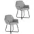 Buy Velvet-Feel Plisse Back Accent Chair - Grey