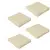 Buy 4-Piece Seat Cushions Pillow Replacement, Patio Chair Cushions Set with Ties for Indoor Outdoor, Beige