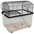 Buy Two-Tier Gerbil Cage, Hamster Cage for Dwarf Hamster, Syrian Hamster w/ Wheels, Deep Bottom, Food Dish, Water Bottle