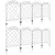Buy Decorative Garden Fencing, 43in x 11.4ft Outdoor Picket Fence Panels, 8PCs Rustproof Steel Wire Landscape Flower Bed Border Edging Animal Barrier, Swirls