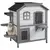 Buy 2-Story Indoor or Outdoor Cat House W/ Escape Door, Cat Shelter, White
