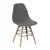 Buy Lilly Plastic (PP) Chairs x 4 with Solid Beech Legs Green, Colour: Green, 5 image
