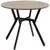 Buy Dining Room Table with Black Legs Anti-slip Foot Pads for Living Room Dining Room 90 x 76 cm Brown