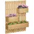 Buy Wall-mounted Wooden Garden Planters with Trellis, Drainage Holes and 3 Planter Boxes for Patio, Natural