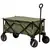 Buy Folding Garden Trolley, Cargo Trailer on Wheels, Collapsible Camping Trolley with Folding Board, Outdoor Utility Wagon with Steel Frame and Oxford Fabric, Green