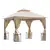 Buy 3 x 3(m) Garden Gazebo Patio Party Tent Shelter Outdoor Canopy Double Tier Sun Shade Metal Frame Netting, Beige