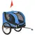 Buy Steel Dog Bike Trailer Pet Cart Carrier for Bicycle Kit Water Resistant with Hitch Coupler Travel Black and Blue