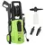 Buy 1800W High Pressure Washer, 150 Bar Pressure, 510 L/h Flow, High-Performance Portable Power Jet Wash Cleaner Green