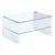Buy Truro Glass Coffee Table with White High Gloss Legs