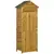 Buy Wooden Garden Storage Shed Utility Gardener Cabinet w/ 3 Shelves and 2 Door, 191.5cm x 79cm x 49cm, Natural wood effect