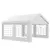 Buy 4m x 4m Marquee Party Tent Wedding Canopy, Pop Up Gazebo with Sidewalls, Doors, Windows, Galvanised Garden Gazebo for Parties Events, White
