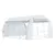 Buy 4 x 3 x 2 m Polytunnel Greenhouse with Roll-up Side Walls, Walk-in Grow House Tent with Steel Frame, Reinforced Cover, Zipped Door and 12 Mesh Windows for Garden, White