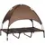 Buy Raised Dog Bed Waterproof Elevated Pet Cot with Breathable Mesh UV Protection Canopy Coffee, for XL Dogs, 122 x 92 x 108cm