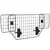 Buy Dog Guard for Cars Adjustable Boot Barrier Metal Mesh Pet Headrest, 90-120W x 40.5H cm