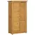 Buy Wooden Garden Storage Shed, Compact Utility Sentry Unit, 3-Tier Shelves Tool Cabinet Organizer with Asphalt Roof and Shutter Design, 87cm x 47cm x 160cm